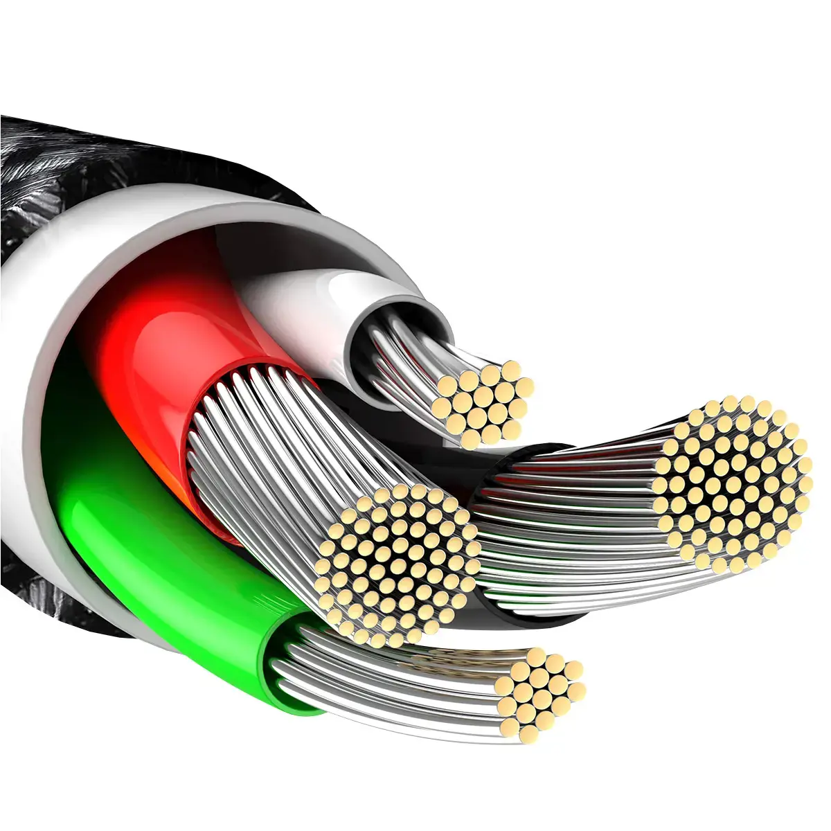 Baseus Tungsten Gold Cable USB to iP 2.4A 2m (black)