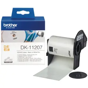 OEM ribbon Brother DK-11207 CD/DVD black on white