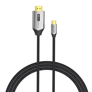 1 m ilgio USB-C ir HDMI kabelis "Vention CRBBF" (juodas)