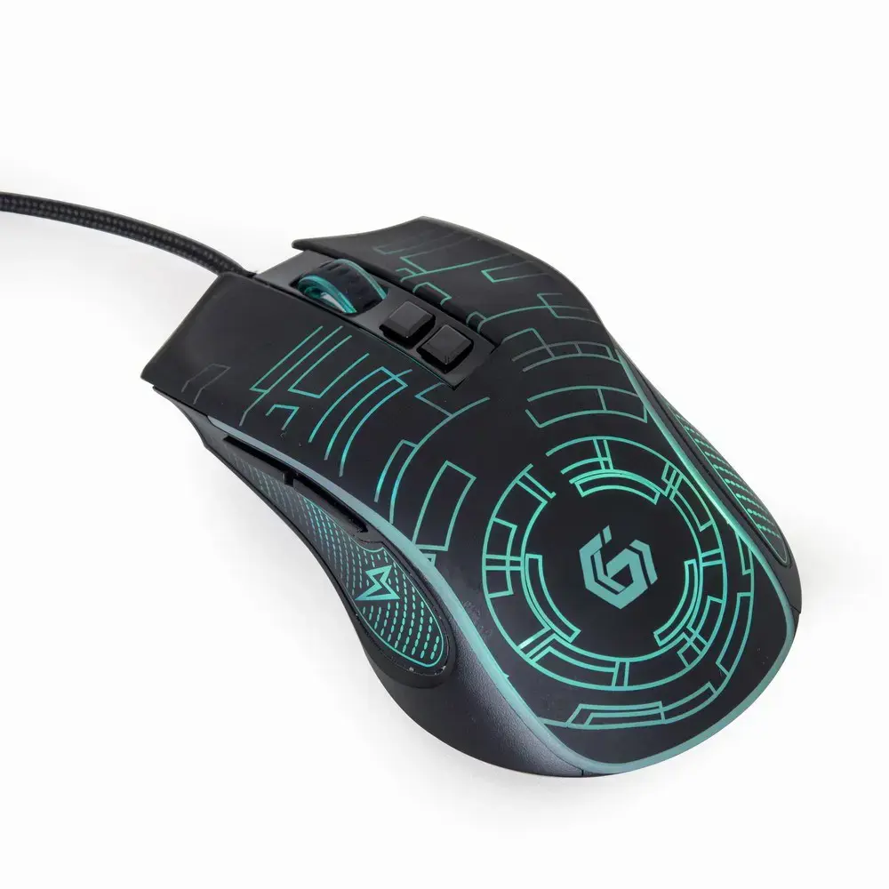 GEMBIRD MUSG-RGB-01 USB LED žaidimų pelė juoda