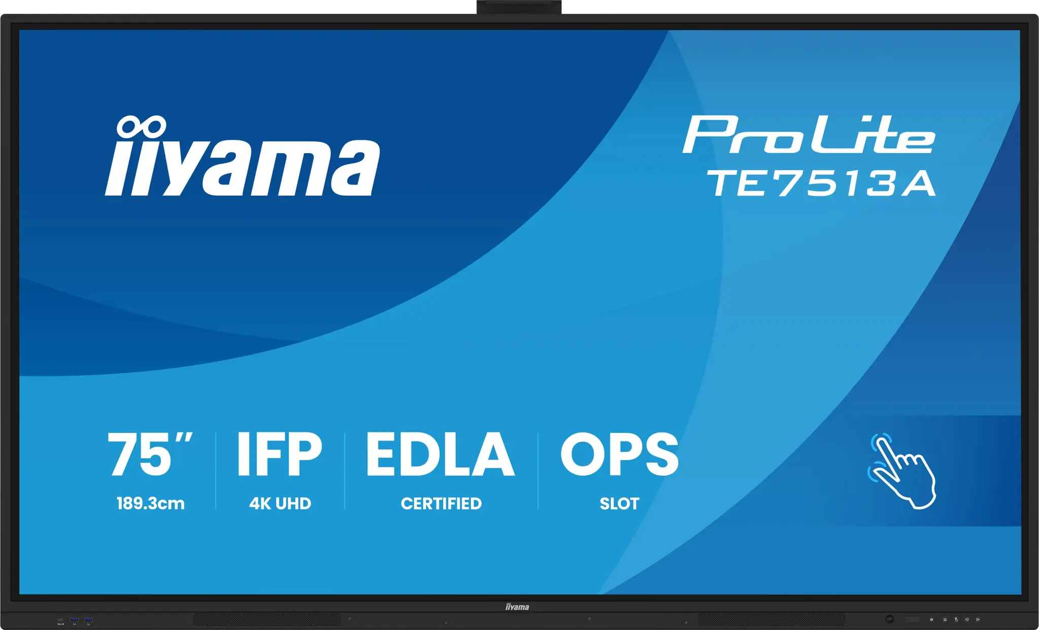 iiyama 75" Google EDLA Certified IFP - Interactive display for seamless integration and collaboration in education and enterprise, Interactive flat panel, 190.5 cm (75"), 3840 x 2160 pixels, Wi-Fi, 18/7