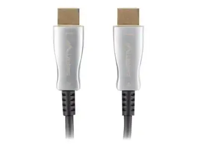 LANBERG HDMI v2.0 M/M kabelis 100 m optinis AOC juodas