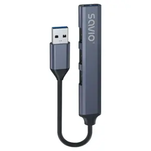 SAVIO šakotuvas AK-70 USB-A - 3 × USB-A 2.0, 1 × USB-A 3.1 GEN 1, 4 in 1, 5 Gbps