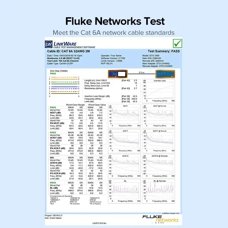 Ugreen LAN kabelis | 6e cat | RJ45 | 5m | juodas