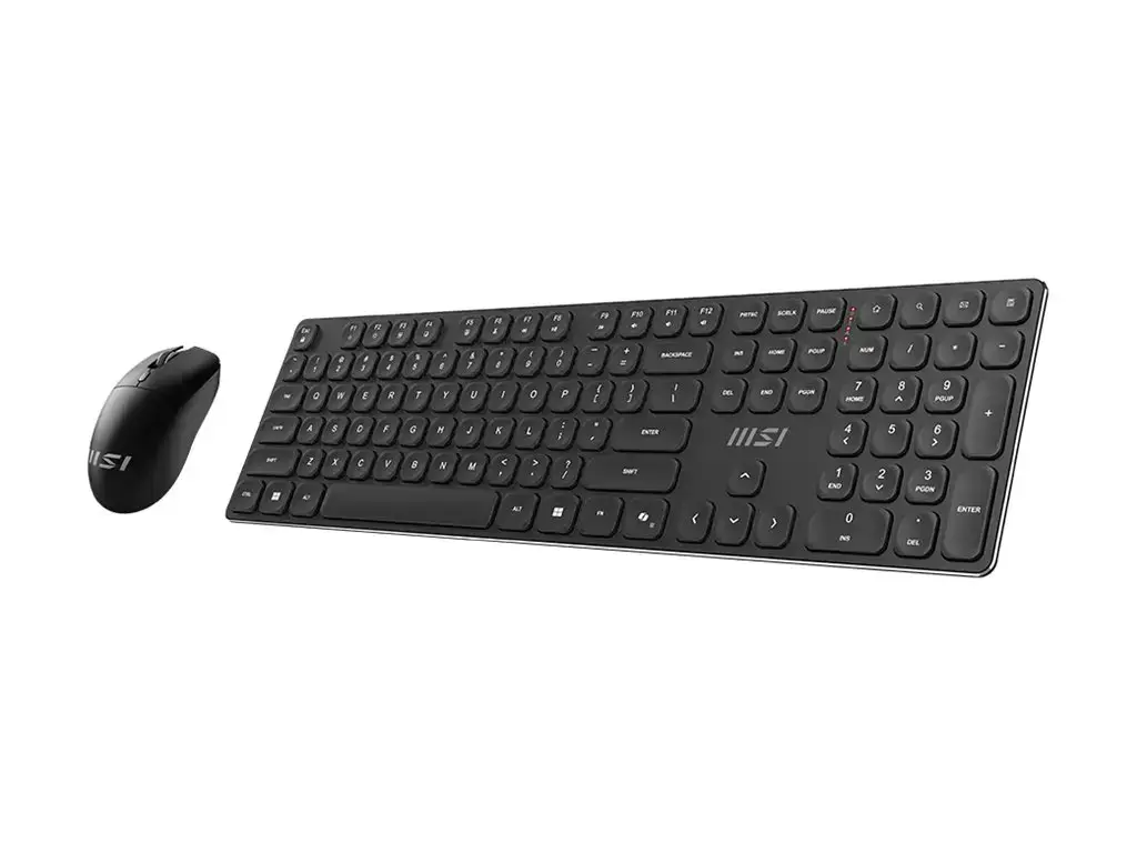MSI | FORGE K210 | Keyboard and Mouse Set | Wireless | Mouse included | US | Scissor | Black