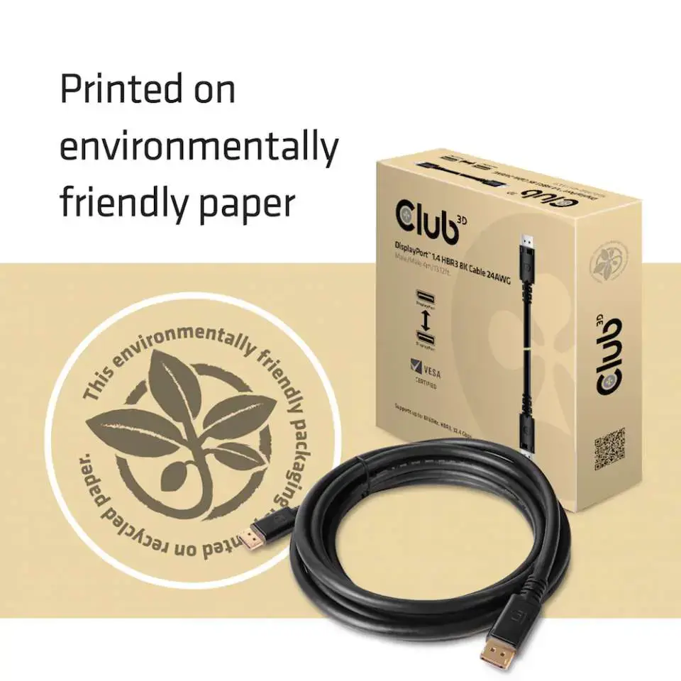 CLUB 3D DISPLAYPORT 1.4 M/M 4M 8K HBR3