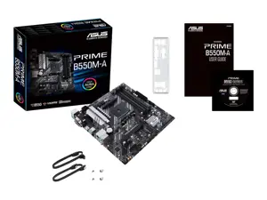 ASUS PRIME B550M-A, AMD, "Socket AM4", 3 kartos "AMD Ryzen™ 3", 3 kartos "AMD Ryzen 5", 3 kartos "AMD Ryzen™ 7", 3 kartos..., DDR4-SDRAM, 128 GB, DIMM