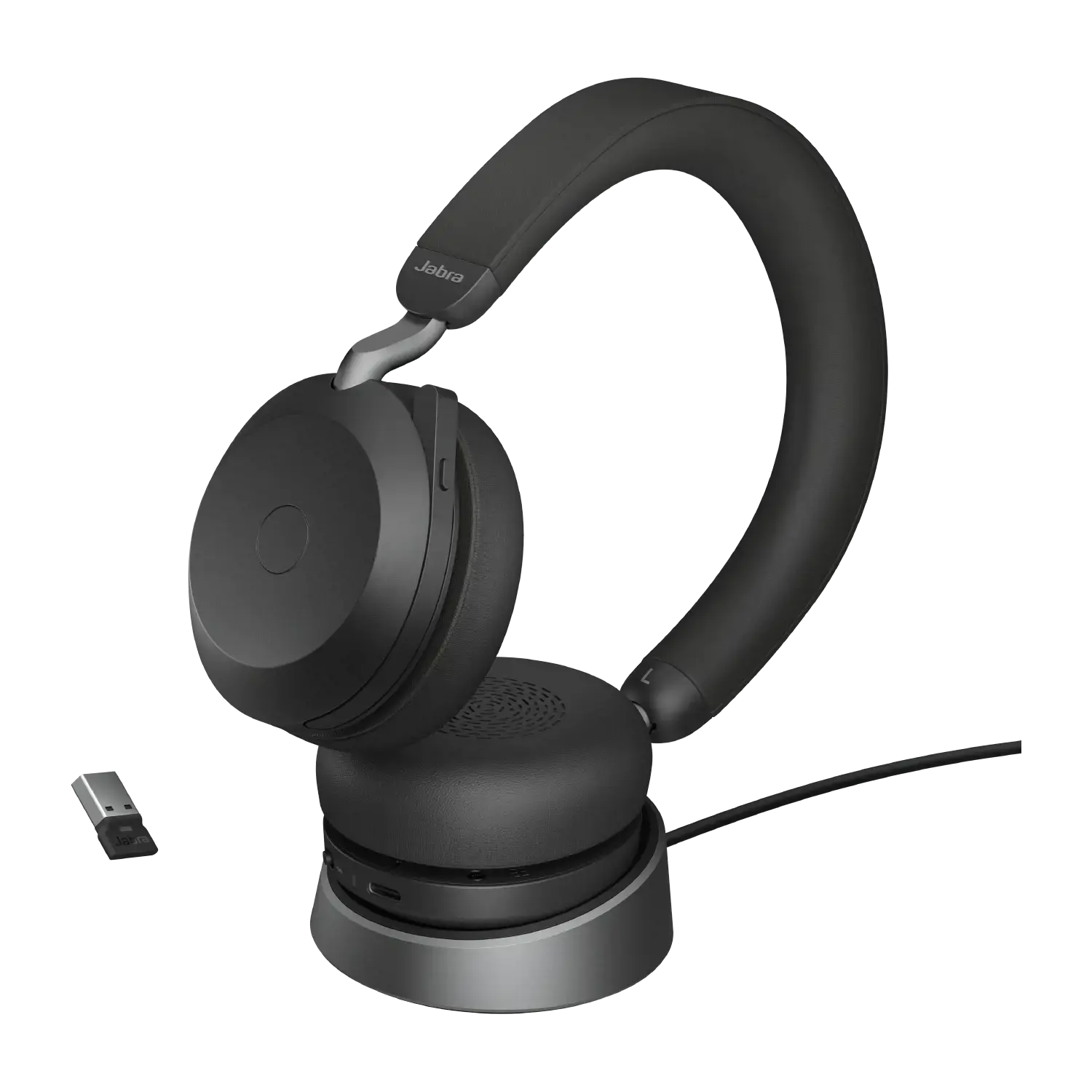 JABRA Evolve2 75 Link380a UC Stereo stovas juodas