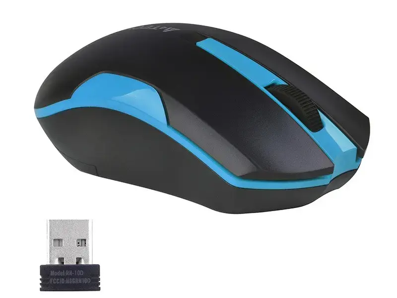 A4-TECH A4TMYS46037 Pelė A4TECH V-TRACK G3-200N-1 Black+Blue WRLS