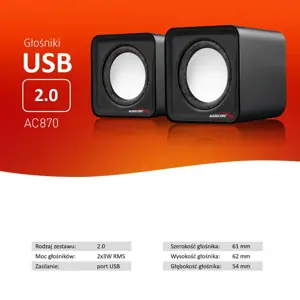 Garsiakalbiai 6W USB AC870B