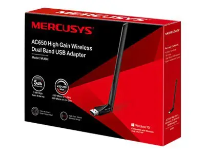 Mercusys AC650 High Gain Wireless Dual Band USB Adapter MU6H