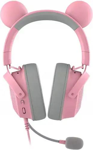 "Razer" laidinės, per ausis, kvarco, žaidimų ausinės, "Kraken V2 Pro", "Kitty Edition