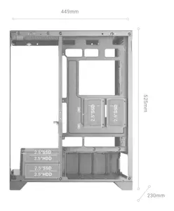 Mars Gaming MCPRISMA computer case Midi Tower Black