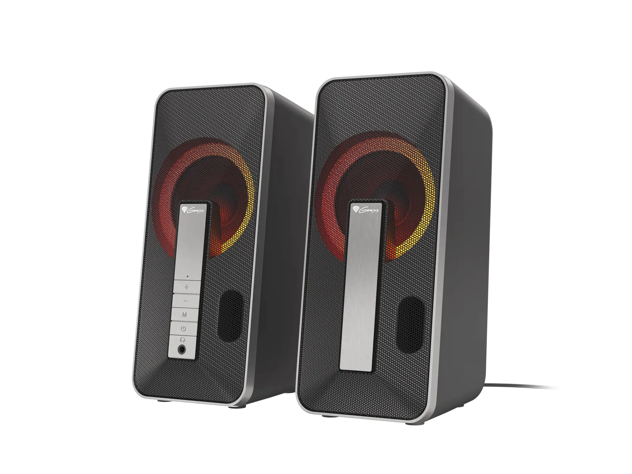 NATEC Genesis kompiuterio garsiakalbiai 2.0 Helium 100BT RGB USB