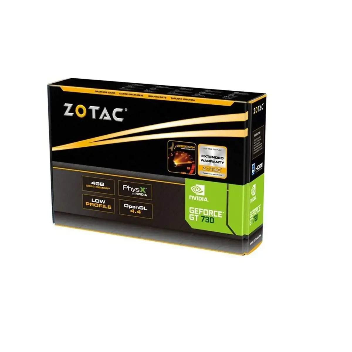 Vaizdo plokštė ZOTAC GeForce GT 730 4 GB, GDDR3, 64 bitai, ZT-71115-20L