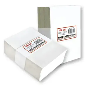 Kartoninės kortelės 70x90 baltos MK-100