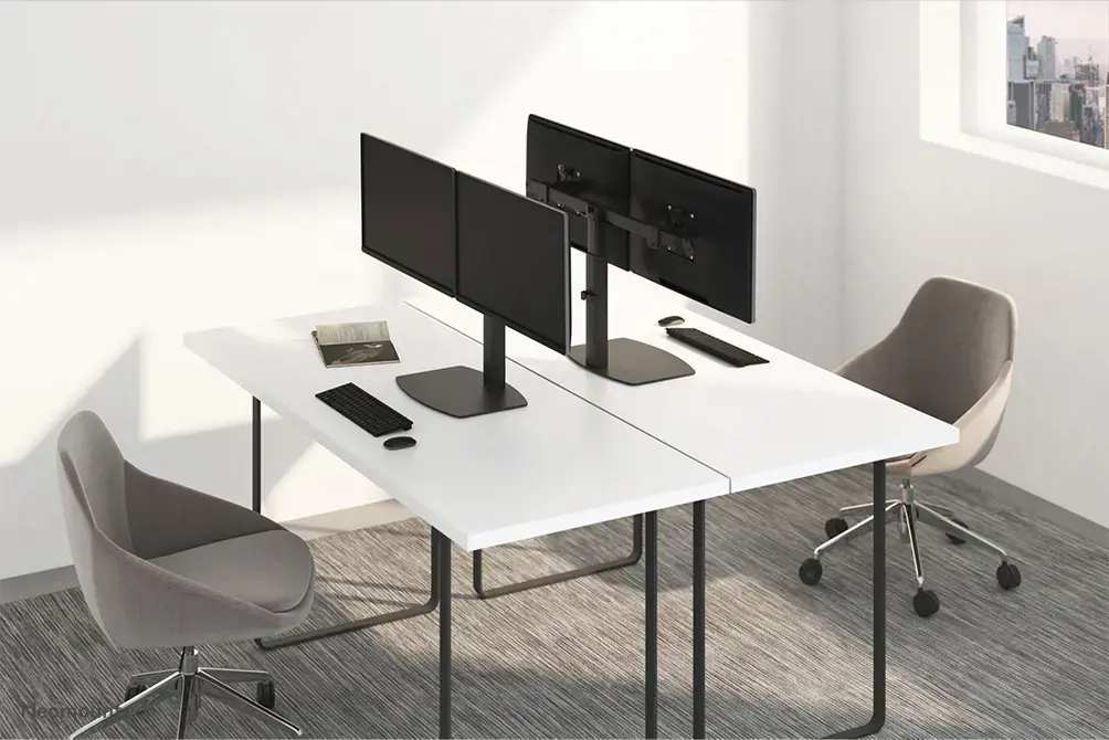 "Neomounts by Newstar" monitoriaus laikiklis ant stalo, laisvai pastatomas, 6 kg, 25,4 cm (10"), 68,6 cm (27"), 100 x 100 mm, juodas