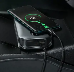 Baseus CRJS03-01 Super Energy Pro Car Jump Starter (12000mAh,5V/3A,Paak current1000A)Black