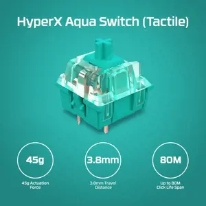 "HP HyperX Alloy Origins Core", 80 %, USB, mechaninis, RGB LED, juodas