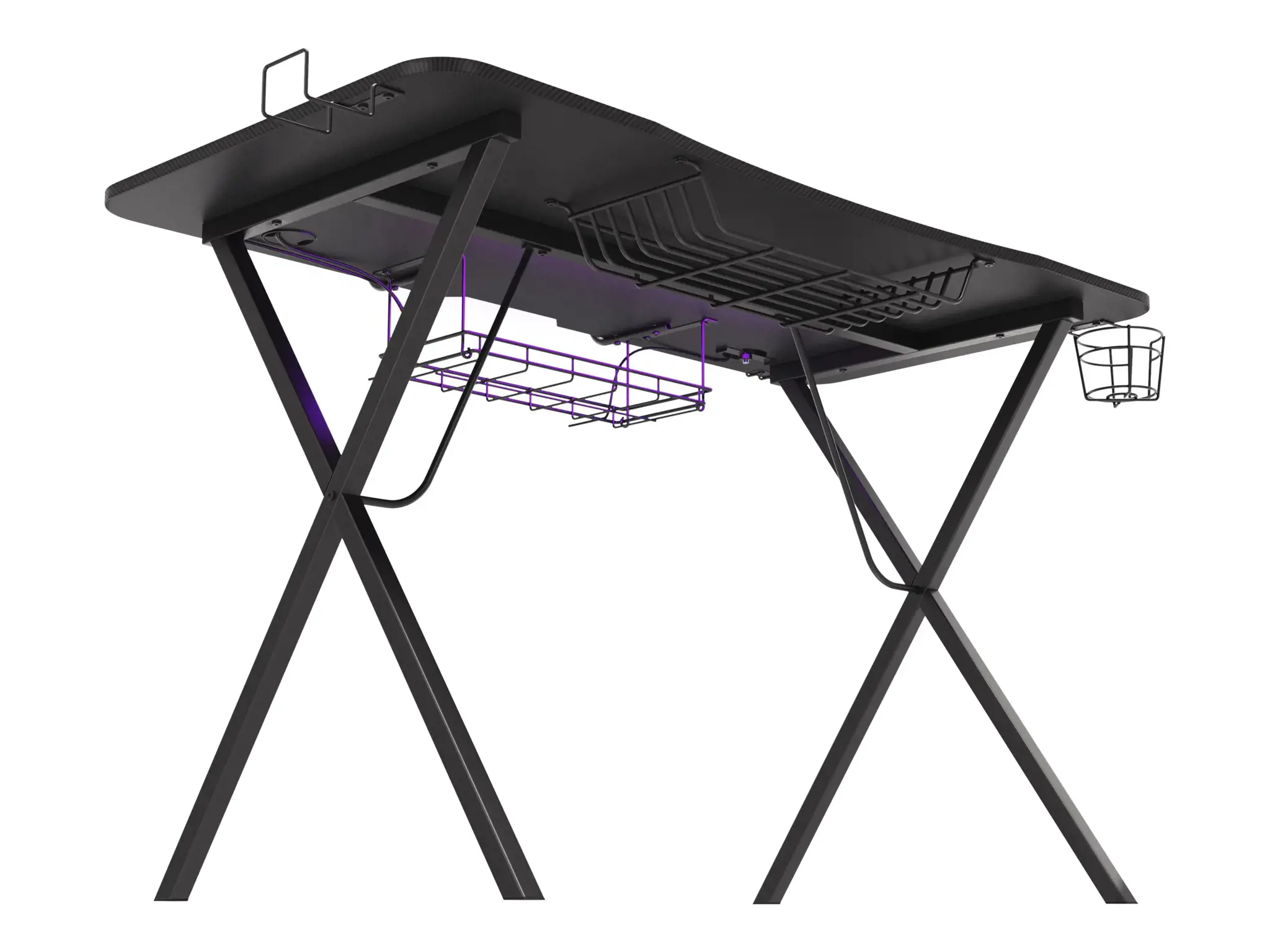 Žaidimų stalas Natec Genesis Holm 300 RGB, Juoda