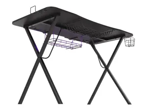 Žaidimų stalas Natec Genesis Holm 300 RGB, Juoda