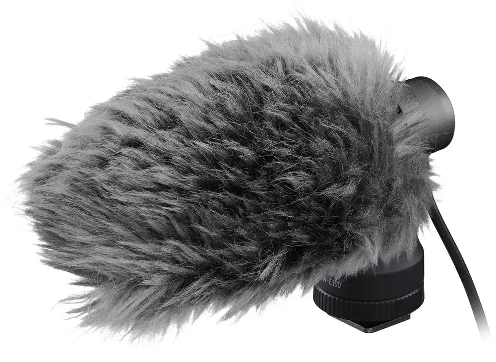 "Canon" stereofoninis mikrofonas DM-E100, skaitmeninio fotoaparato mikrofonas, -40 dB, vienkryptis, belaidis, 3,5 mm (1/8"), juodas