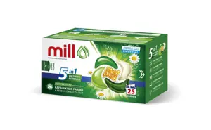MILL PRO 5k laundry capsules + UNIVERSAL softening beads, 25 pcs