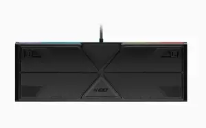 CORSAIR K100 RGB optinė mechaninė žaidimų klaviatūra su RGB LED apšvietimu CORSAIR OPX RAPIDFIRE juoda PBT klaviatūra