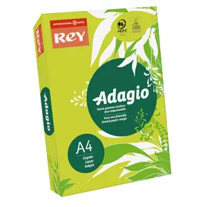 Spalvotas popierius REY ADAGIO 14, A4, 80 g/m2, 500 lapų, kivių žalia