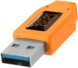 "Tether Tools" kabelis USB - USB-C 4,6 m, oranžinis