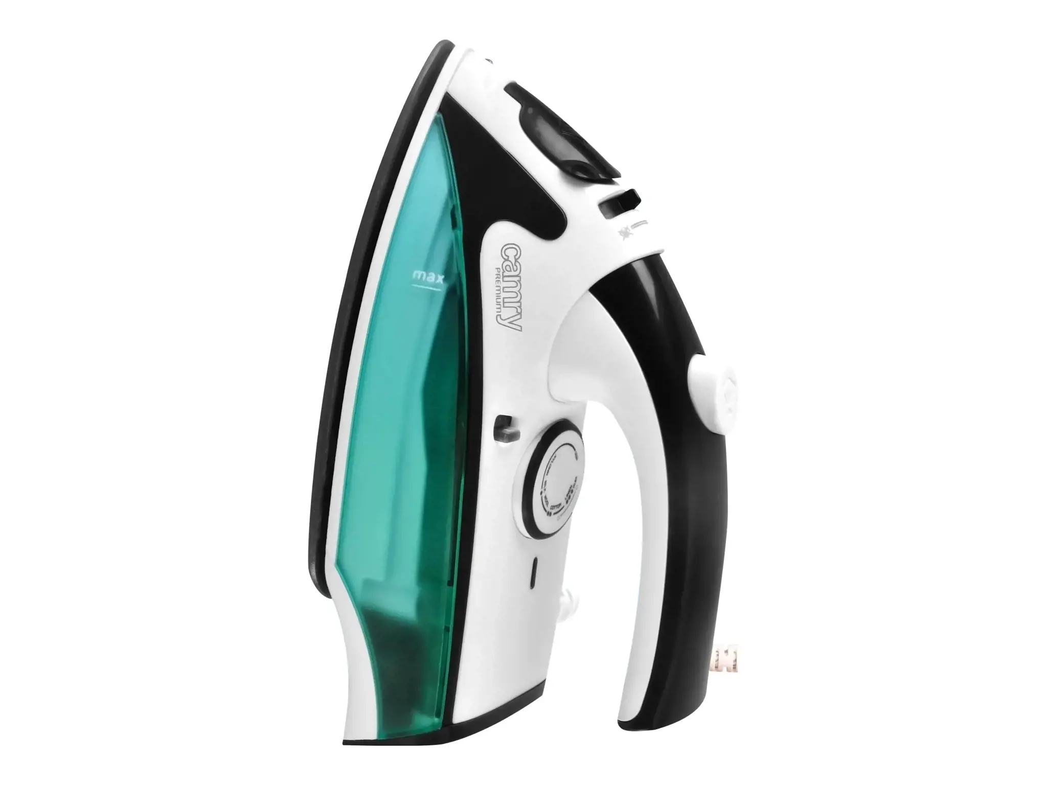 "Camry CR 5024" baltas/žalias/juodas, 840 W, garų kelioninis lygintuvas, vertikali garų funkcija, vandens bakelio talpa 40 ml