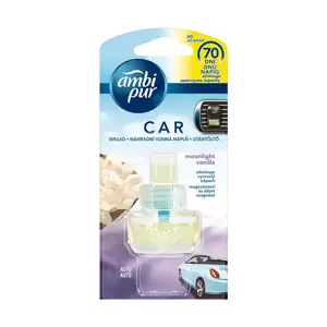 Oro gaiviklio automobiliams pakeitiklis AMBI PUR Car Moonlight Vanilla, 7 ml