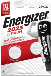 SPECIALIZUOTOS ENERGIZER BATERIJOS CR2025 2 VNT.