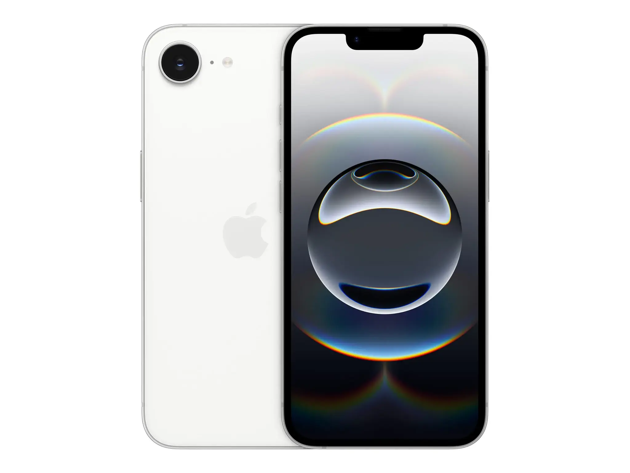 Apple | iPhone 16e | White | 6.1 " | 2532 x 1170 pixels | OLED | A18 | Internal RAM 8 GB | 256 GB | Dual-SIM | Nano SIM | 5G | Main camera resolution 48 MP | iOS 26 | Secondary camera resolution 12 MP