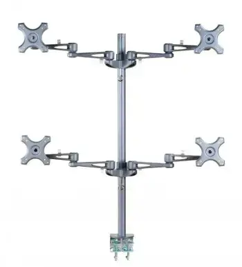 "Neomounts by Newstar" monitoriaus laikiklis ant stalo, Laikiklis, 6 kg, 25,4 cm (10"), 68,6 cm (27"), 100 x 100 mm, sidabrinis