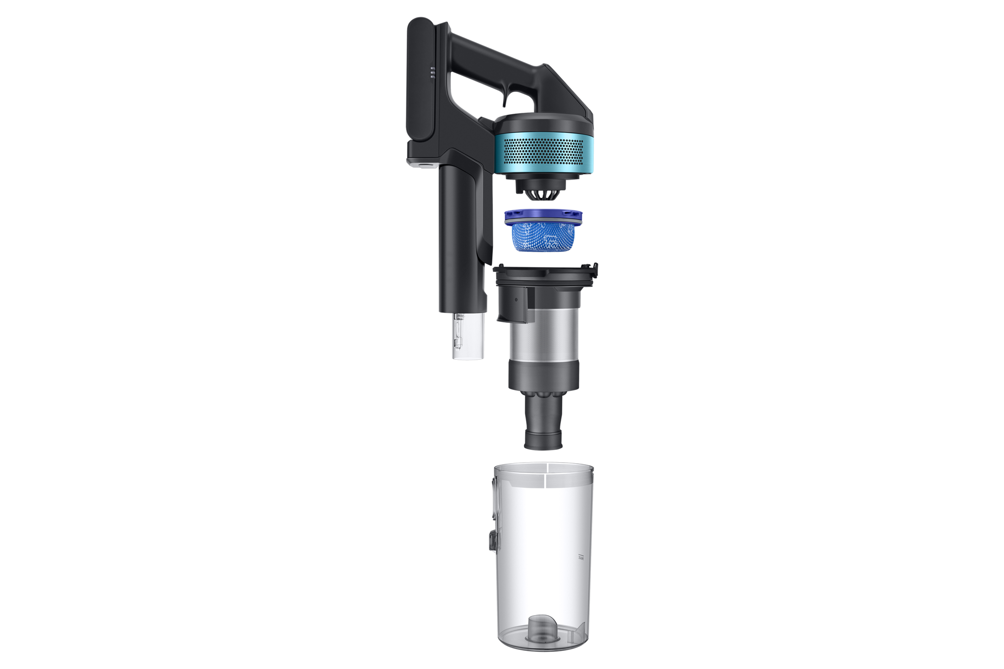 Samsung VS20B75AGR1, Dry, Multi cyclonic, Carpet, Hard floor, 86 dB, 200 W, Bagless