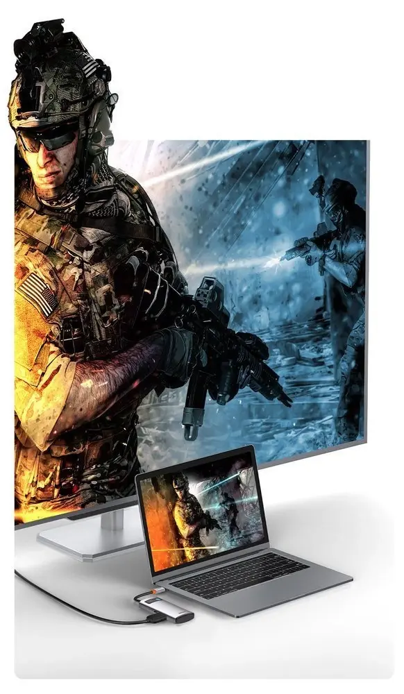 Baseus Metal Gleam 4in1 multifunctional HUB USB Type C - USB Type C Power Delivery 100 W | HDMI 4K 30 Hz | 1x USB 3.2 Gen 1 | 1x USB 2.0 (CAHUB-CY0G)