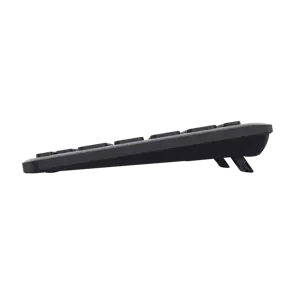 "Trust Lyra", be klavišų (80-87 %), RF belaidis + "Bluetooth", žirklinis klavišų jungiklis, QWERTY, juoda