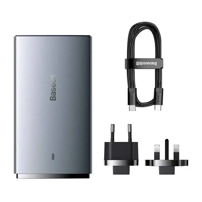 Sieninis įkroviklis "Baseus GaN5", 65 W, 1xport USB-C, 1xUSB-A