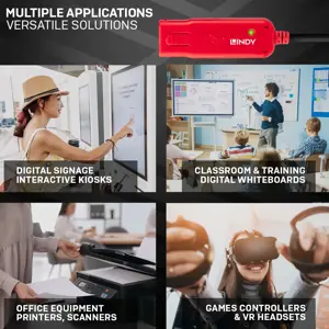 "Lindy" 8 m USB 2.0 aktyvusis prailgintuvas, CE, UKCA, FCC, RoHS, REACH, Kalifornijos pasiūlymas 65, juodas, 0 - 50 °C, -20 - 60 °C, 8 m, 280 g