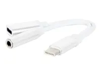 CABLE USB-C TO AUDIO 3.5MM/SOCKET CCA-UC3.5F-02-W GEMBIRD