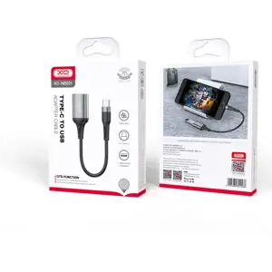 XO adapter OTG NB201 USB - microUSB black