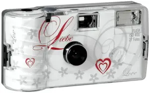 Single use Camera Flash 400 27 Love white Liebe