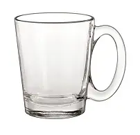 Puodelis Conic, stiklas, 310 ml, D 8,3 cm, H 10,2 cm, 2 vnt
