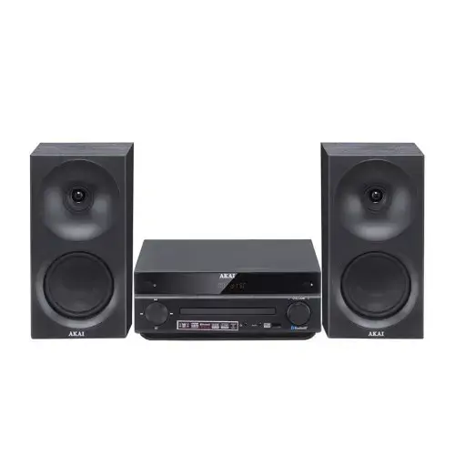 AKAI AM-301B System 40W (2x20W) CD MP3 BT USB FM 40 presets AUX RCA, black