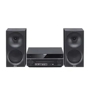 AKAI AM-301B System 40W (2x20W) CD MP3 BT USB FM 40 presets AUX RCA, black