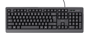 Trust 24639, Full-size (100%), Wired, USB, Black