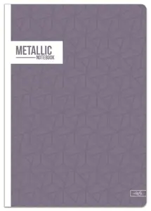 Sąsiuvinis A5 52lap. 70g METALLIC linija