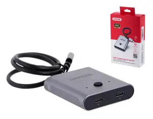 UNITEK D1078A dvikryptis kabelio adapteris USB-C M-F 1 m