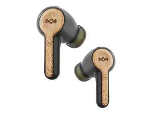 "Marley Rebel True Earbuds" Integruotas mikrofonas, į ausis, belaidės, signatūrinės juodos spalvos